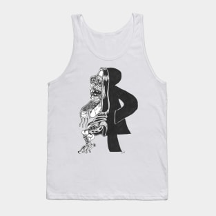 Female Toilet Grotesque Tank Top